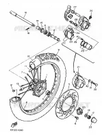 VOORWIEL voor Yamaha XT600N (20.0KW) 1986