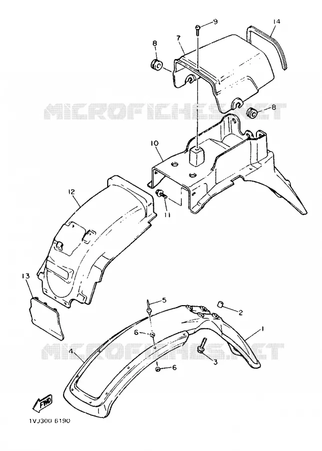 SPATBORD Yamaha MOTO 600 1986 XTZ  XT600Z