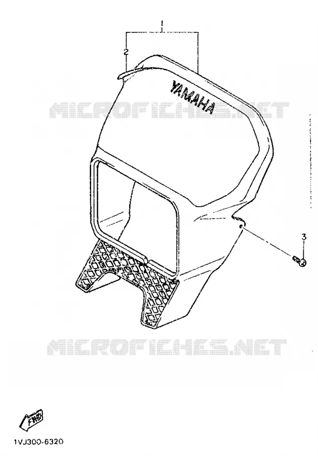 KAP 1 Yamaha MOTO 600 1986 XTZ  XT600Z
