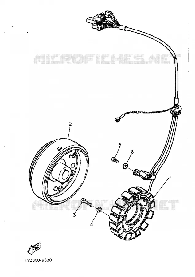 DYNAMO Yamaha MOTO 600 1986 XTZ  XT600Z