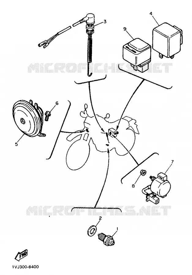 ELECTRISCH 2 Yamaha MOTO 600 1986 XTZ  XT600Z