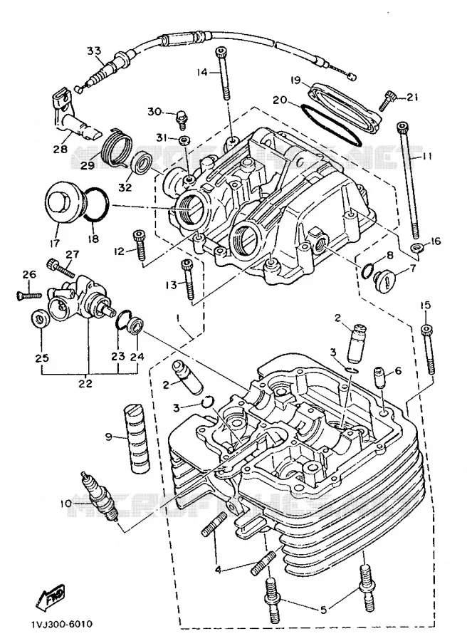 CILINDERKOP Yamaha MOTO 600 1987 XTZ  XT600Z