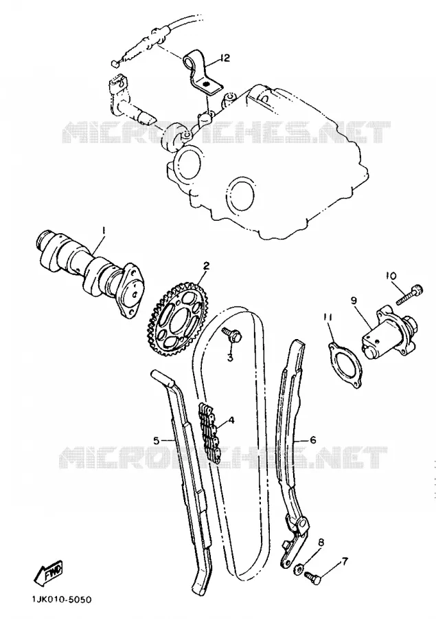 NOKKENAS / KETTING Yamaha MOTO 600 1987 XTZ  XT600Z