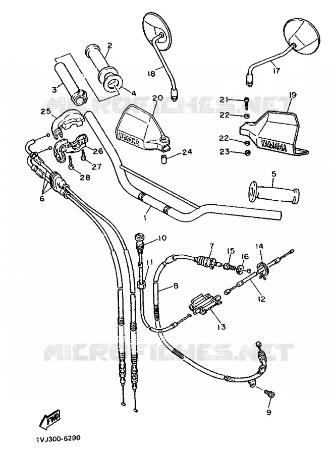 STUUR / KABEL Yamaha MOTO 600 1987 XTZ  XT600Z