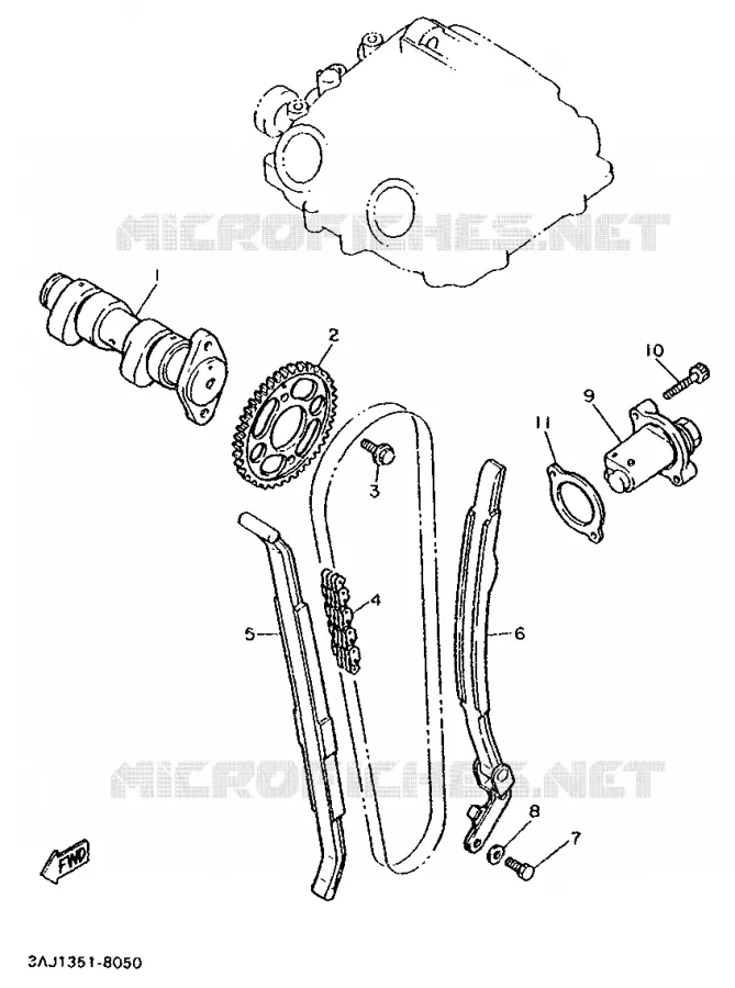 NOKKENAS / KETTING Yamaha MOTO 600 1990 XTZ  XT600Z