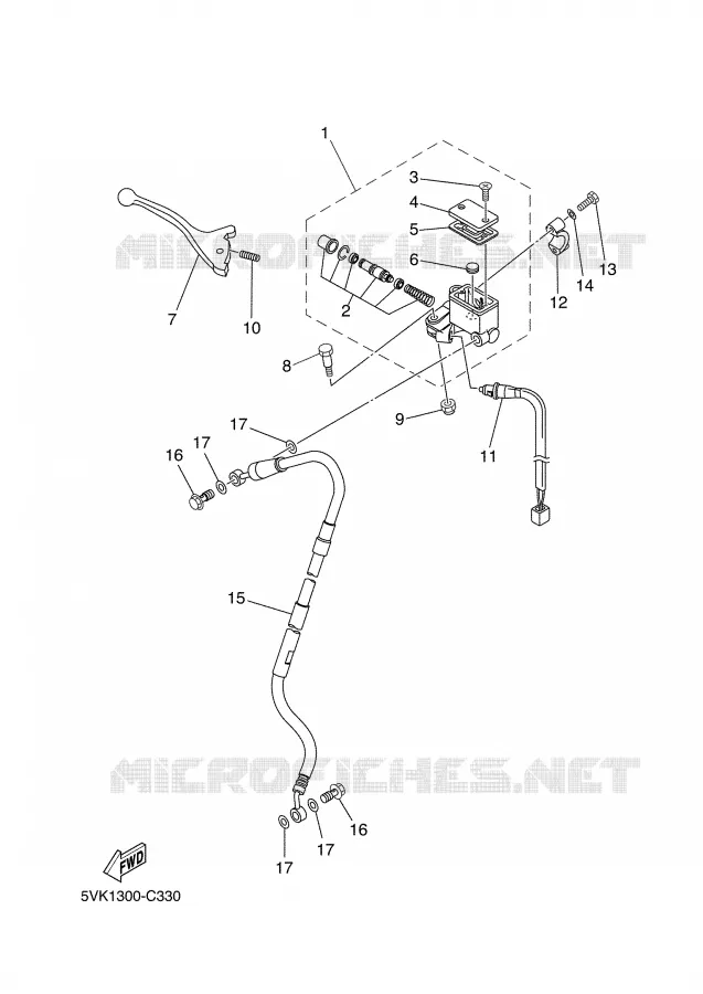 REMPOMP VOOR Yamaha MOTO 660 2004 XTR  XT660R