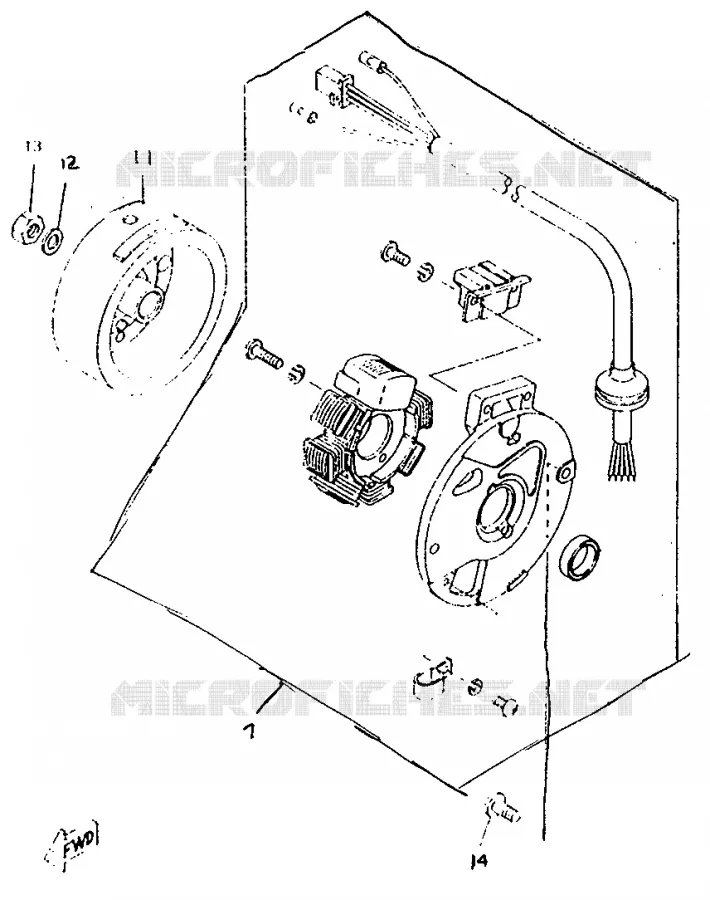 DYNAMO Yamaha SCOOTER 50 1996 ROCKET  CW50RSP