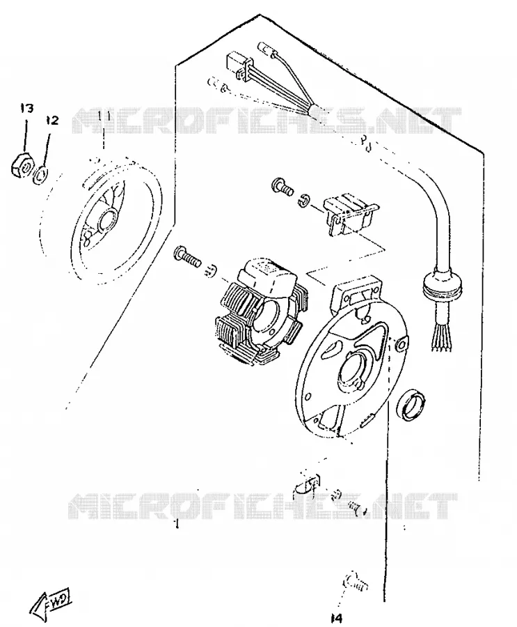 DYNAMO Yamaha SCOOTER 50 1996 ROCKET  CW50RSP