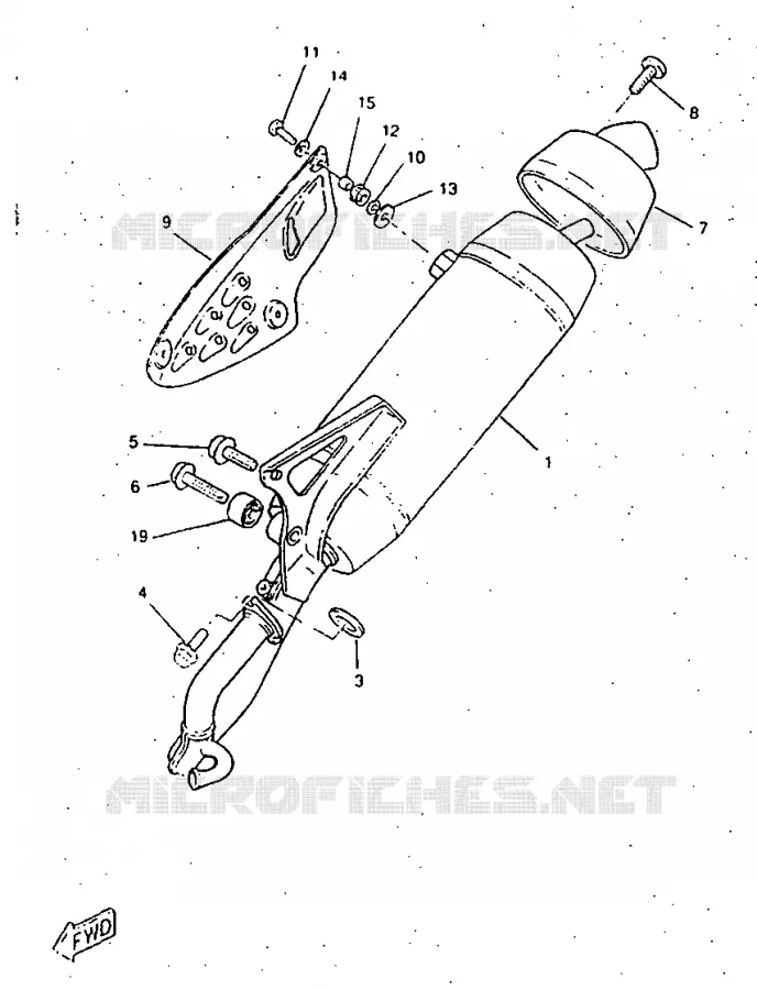 UITLAAT Yamaha SCOOTER 50 1997 ROCKET  CW50RSP