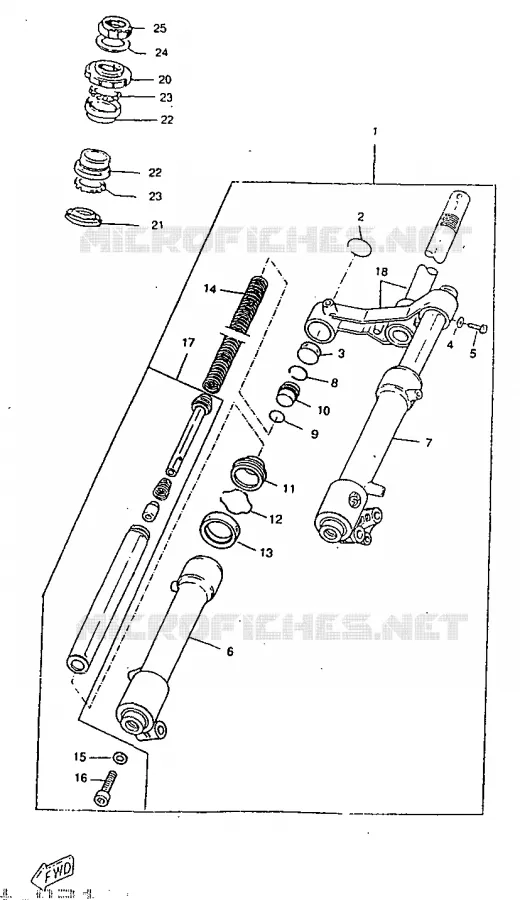 VOORVORK Yamaha SCOOTER 50 1998 ROCKET  CW50RSP