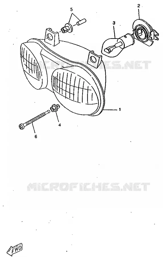 KOPLAMP Yamaha SCOOTER 50 1998 ROCKET  CW50RSP