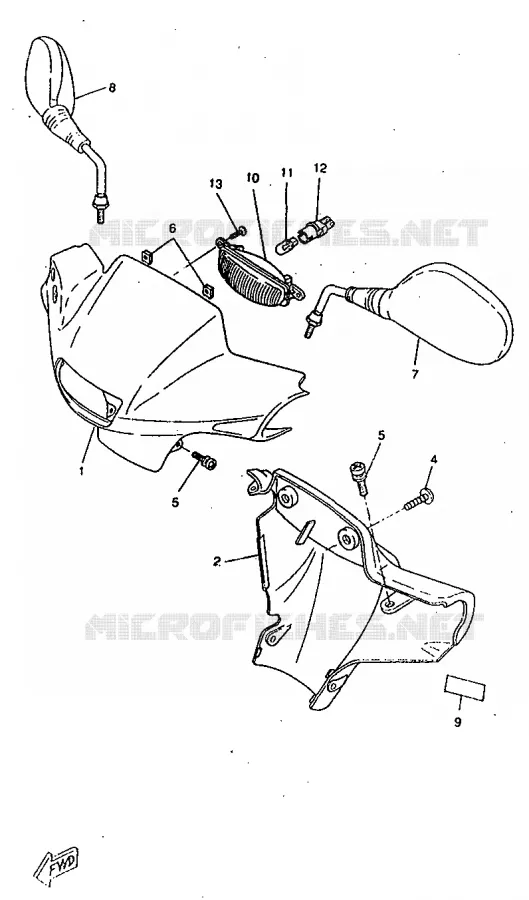 KAP 1 Yamaha SCOOTER 50 1998 ROCKET  CW50RSP