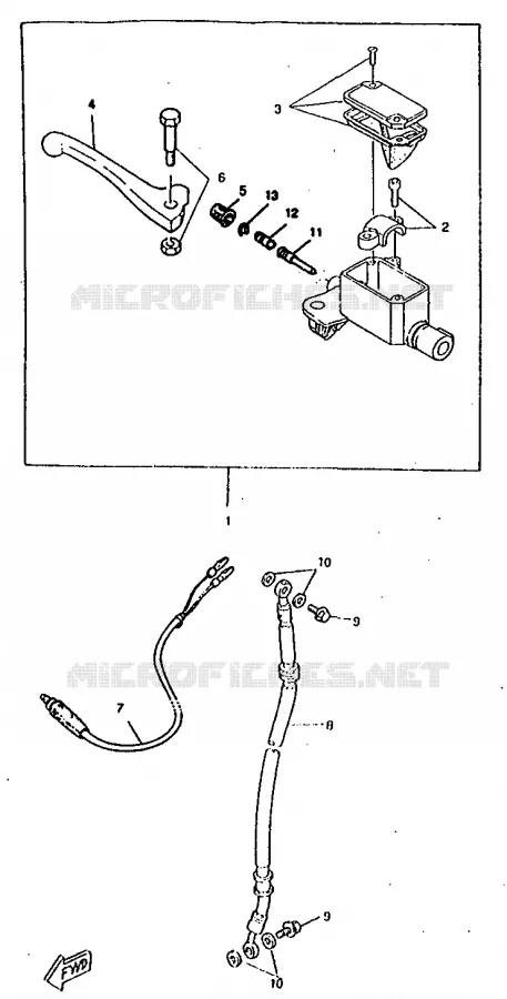POMP VOOR Yamaha SCOOTER 50 1998 ROCKET  CW50RSP