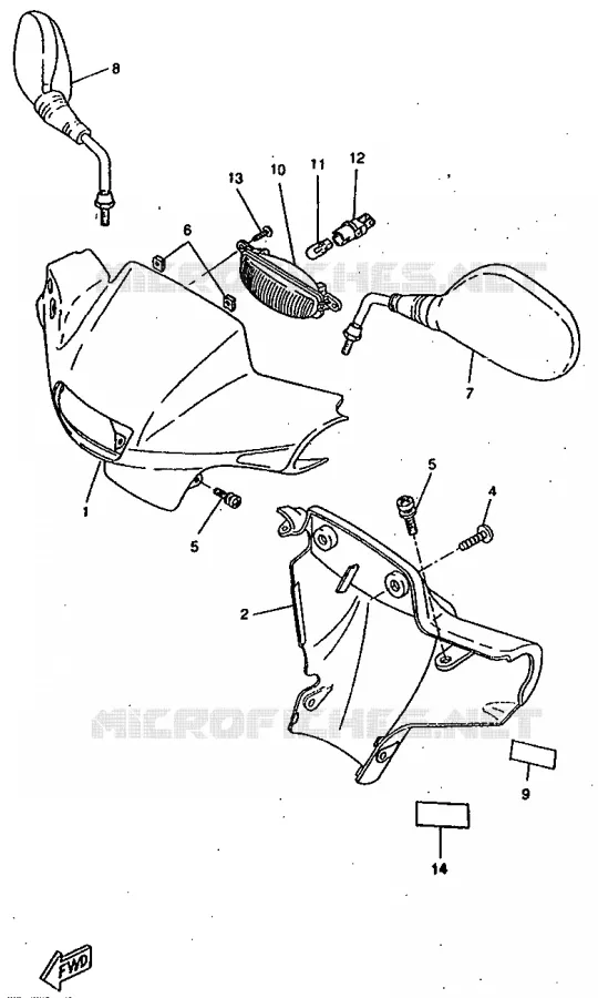 KAP 1 Yamaha SCOOTER 50 1998 ROCKET  CW50RSP
