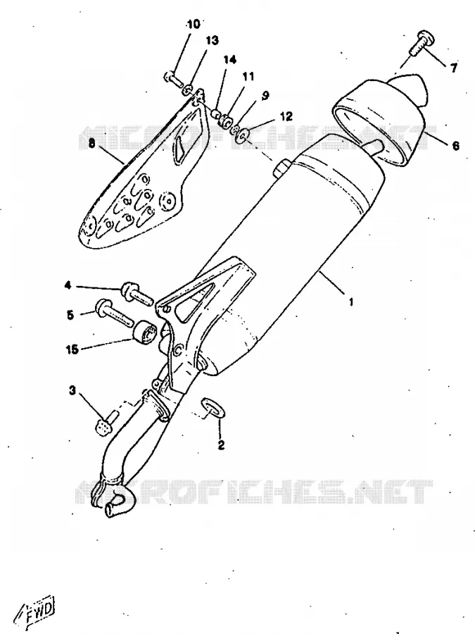 UITLAAT Yamaha SCOOTER 50 1998 ROCKET  CW50RSP