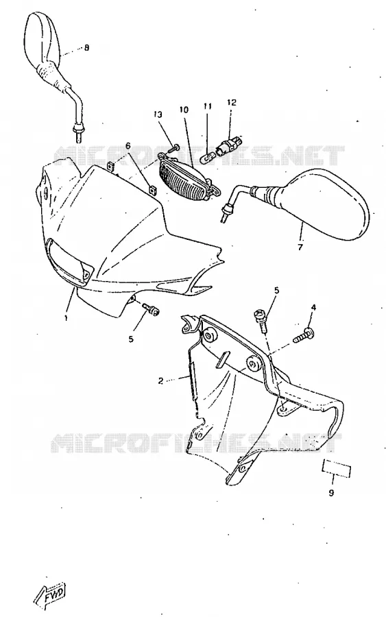 KAP 1 Yamaha SCOOTER 50 1998 ROCKET  CW50RSP