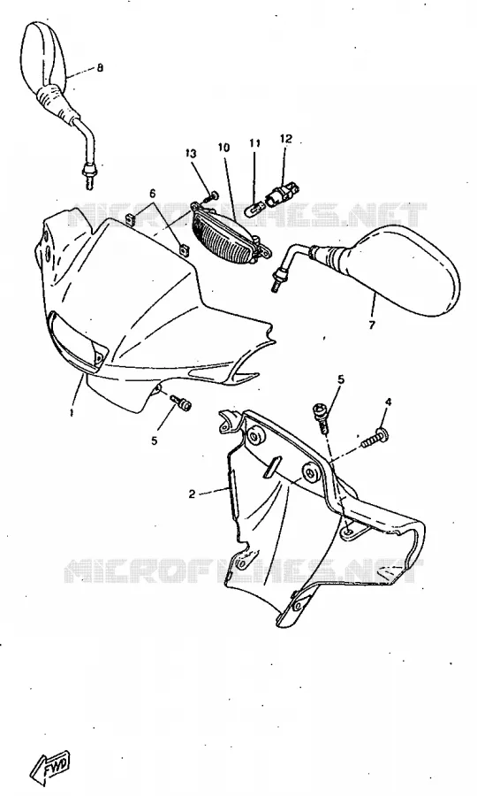 KAP 1 Yamaha SCOOTER 50 1998 ROCKET  CW50RSP