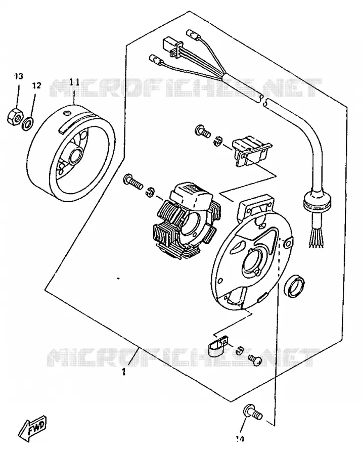 DYNAMO Yamaha SCOOTER 50 1997 BOOSTER  CW50RSX