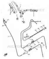 STUUR / KABEL voor Yamaha BOOSTER TRACK 1997