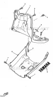 BEENSCHERM voor Yamaha BOOSTER TRACK 1997