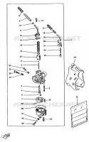 CARBURATEUR  voor Yamaha BOOSTER TRACK 1997
