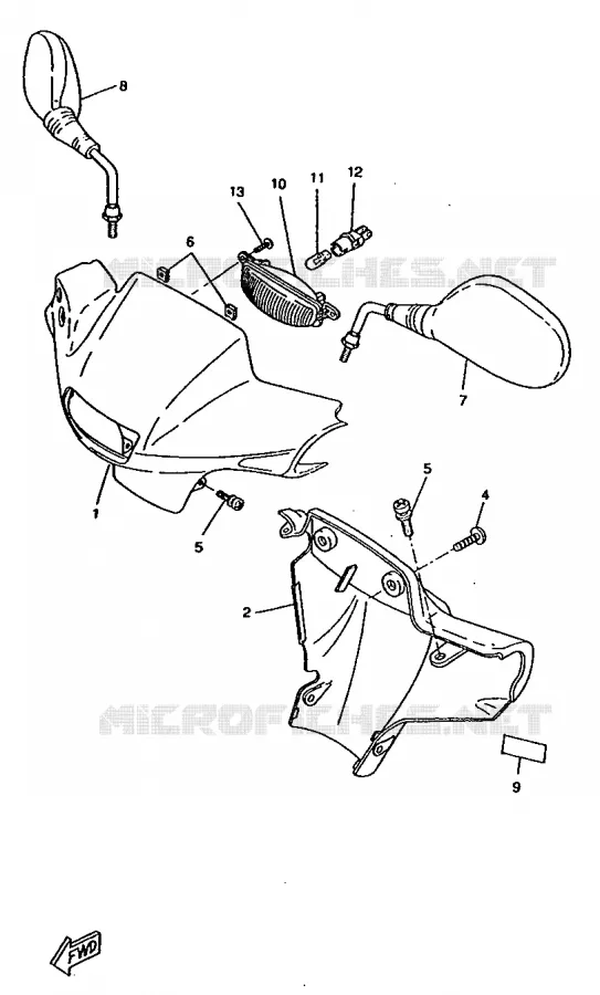KAP 1 Yamaha SCOOTER 50 1997 BOOSTER  CW50RSX