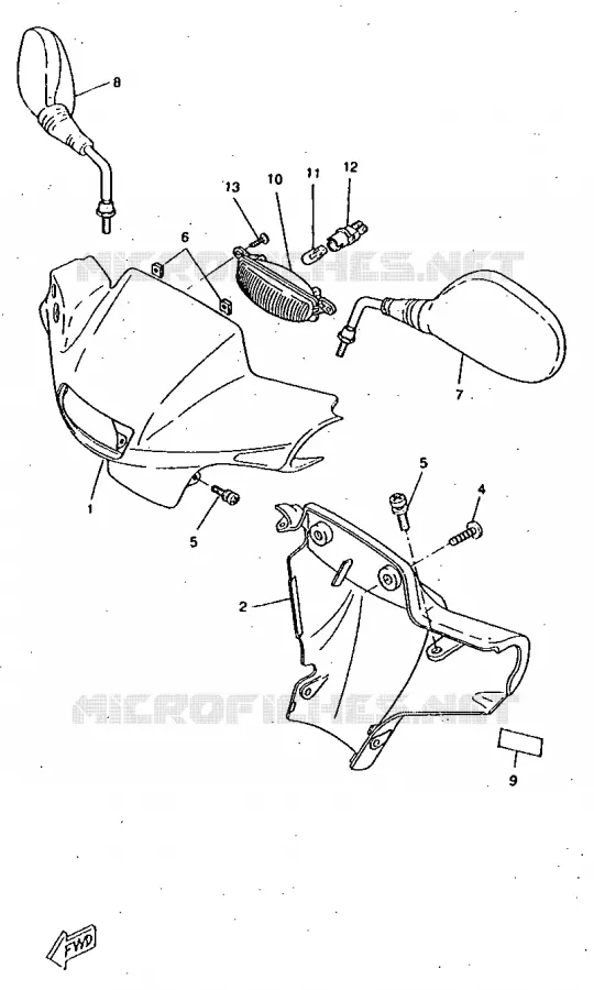 KAP 1 Yamaha SCOOTER 50 1997 BOOSTER  CW50RSX