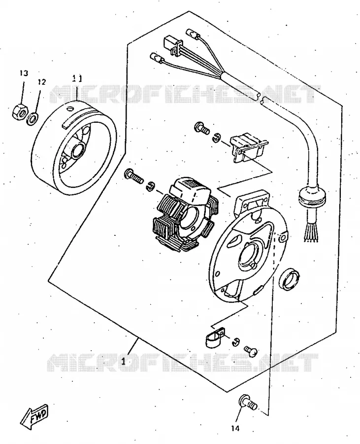 DYNAMO Yamaha SCOOTER 50 1997 BOOSTER  CW50RSX