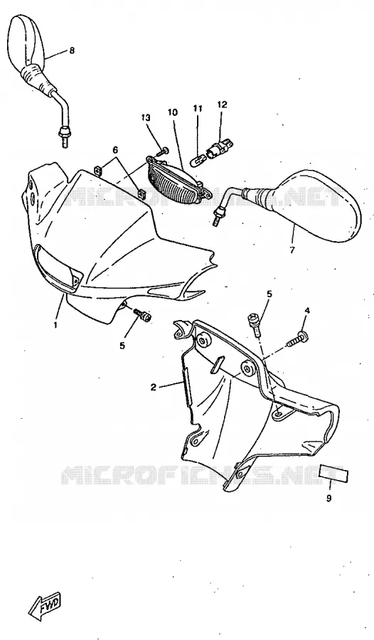 KAP 1 Yamaha SCOOTER 50 1998 BOOSTER  CW50RSX