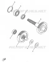 TRANSMISSIE voor Yamaha BOOSTER TRACK 1998