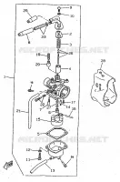 CARBURATEUR  voor Yamaha BOOSTER TRACK 1998