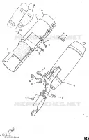 UITLAAT voor Yamaha BOOSTER TRACK 1998