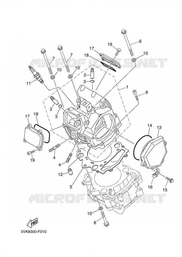 CILINDERKOP Yamaha MOTO 660 2007 XTR  XT660R