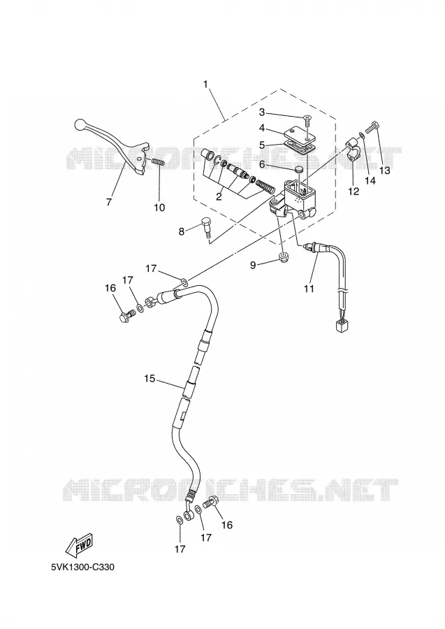 REMPOMP VOOR Yamaha MOTO 660 2008 XTR  XT660R