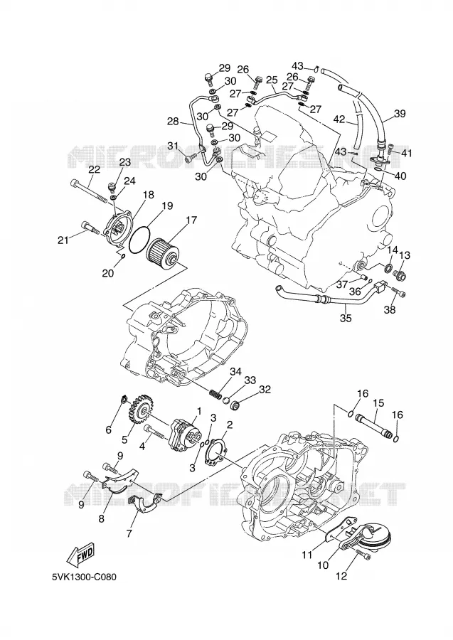 OLIEPOMP Yamaha MOTO 660 2004 XTX  XT660X