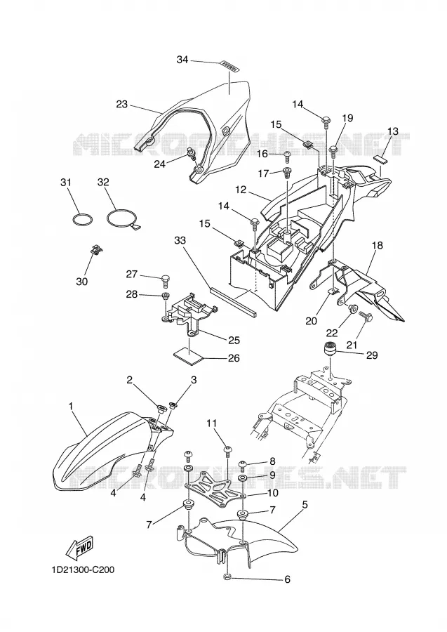SPATBORD Yamaha MOTO 660 2005 XTX  XT660X