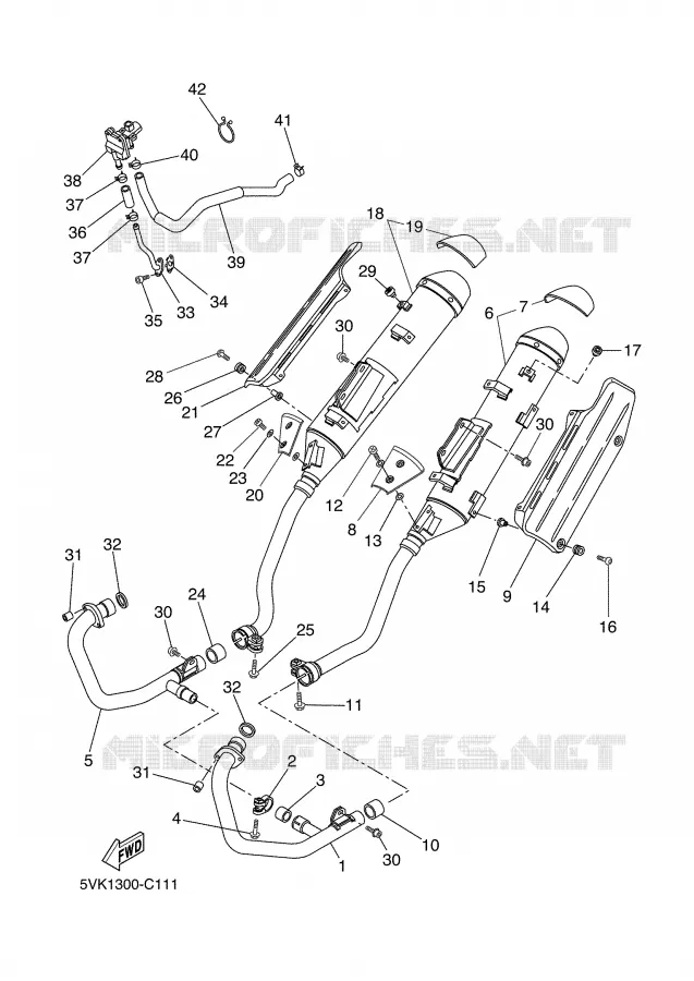 UITLAAT Yamaha MOTO 660 2006 XTX  XT660X