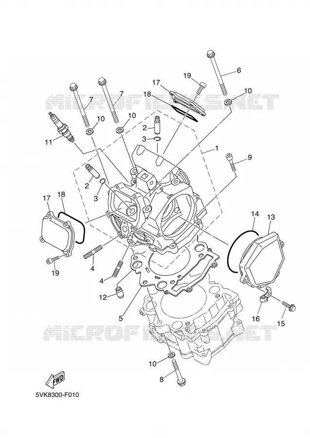 CILINDERKOP Yamaha MOTO 660 2008 XTX  XT660X