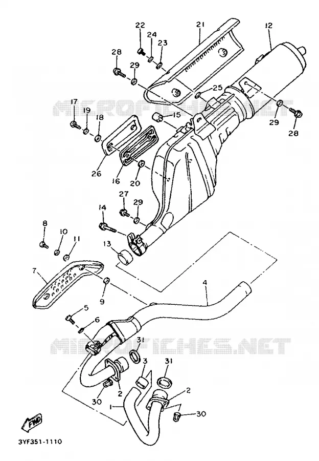 UITLAAT Yamaha MOTO 660 1991 TENERE  XTZ660