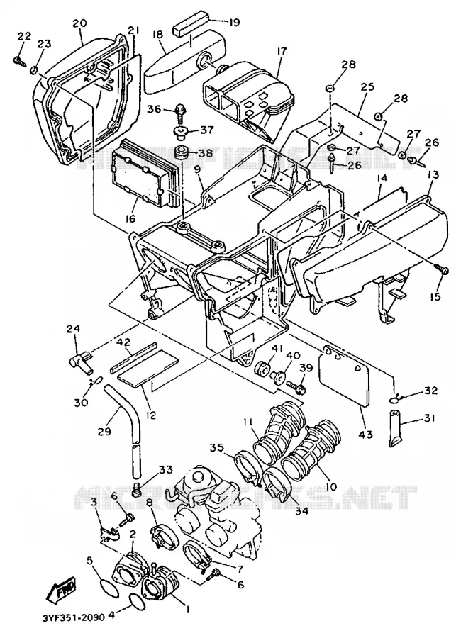INLAAT Yamaha MOTO 660 1992 TENERE  XTZ660