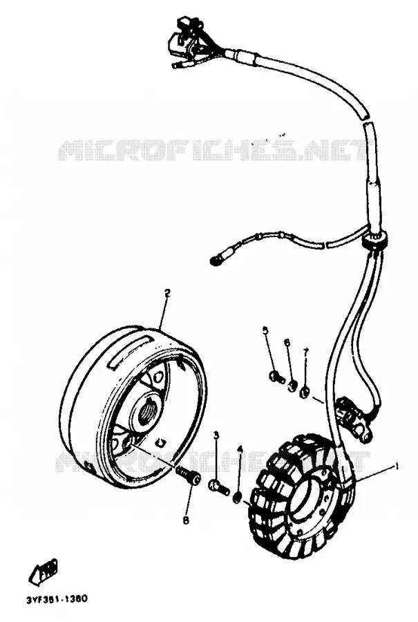 DYNAMO Yamaha MOTO 660 1992 TENERE  XTZ660