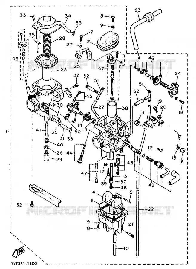 CARBURATEUR  Yamaha MOTO 660 1992 TENERE  XTZ660