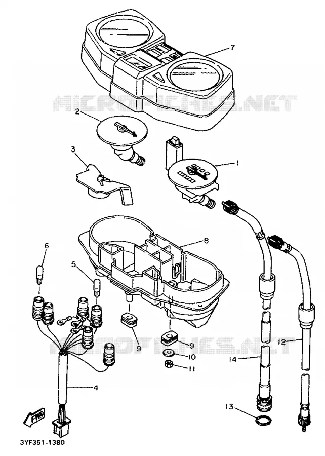 TELLERSET Yamaha MOTO 660 1993 TENERE  XTZ660