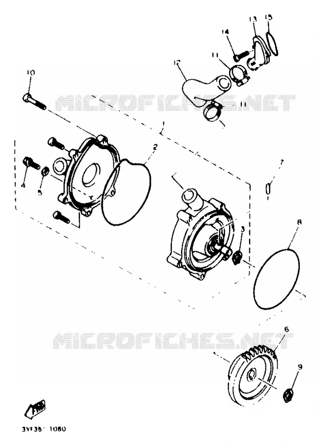 WATERPOMP Yamaha MOTO 660 1993 TENERE  XTZ660