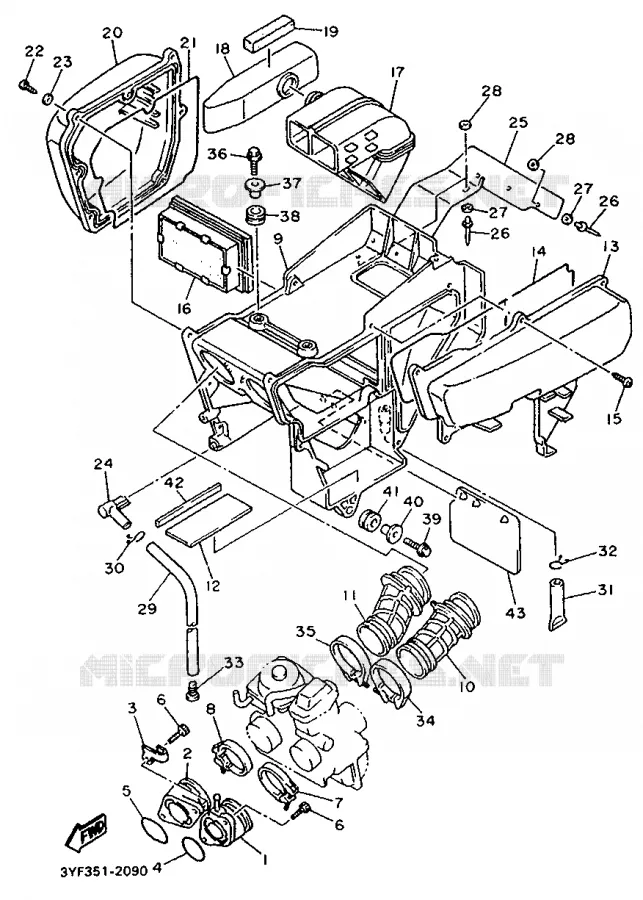 INLAAT Yamaha MOTO 660 1993 TENERE  XTZ660