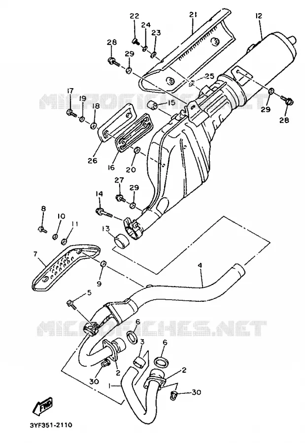 UITLAAT Yamaha MOTO 660 1993 TENERE  XTZ660
