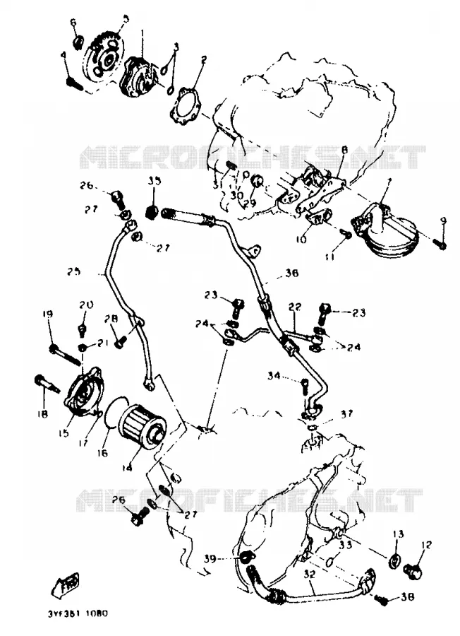 OLIEPOMP Yamaha MOTO 660 1994 TENERE  XTZ660