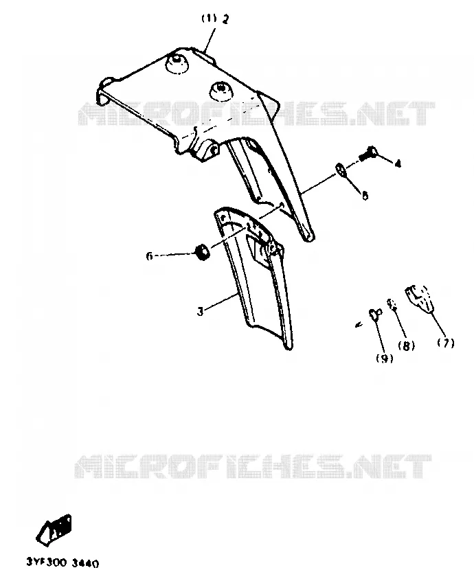 OPTIONELE ONDERDELEN - CHASSIS Yamaha MOTO 660 1996 TENERE  XTZ660