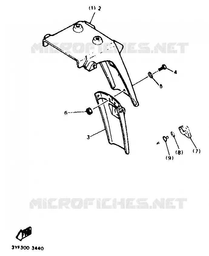 OPTIONELE ONDERDELEN - CHASSIS Yamaha MOTO 660 1996 TENERE  XTZ660