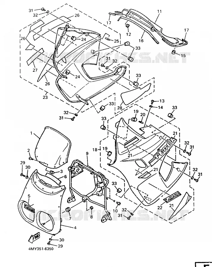 KAP 1 Yamaha MOTO 660 1996 TENERE  XTZ660